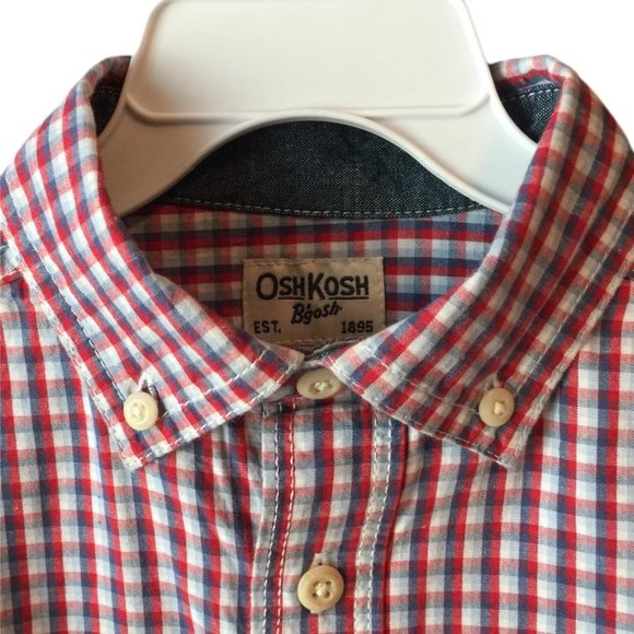 OshKosh B'Gosh Boys Patterned Long Sleeve Shirt  Size 4 - Picture 2 of 8